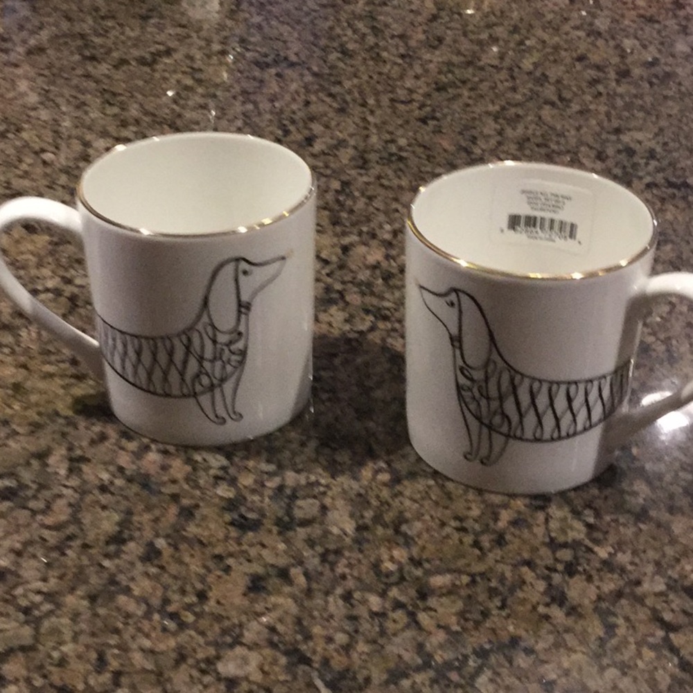 Kate Spade Dachshund Mugs by Lenox